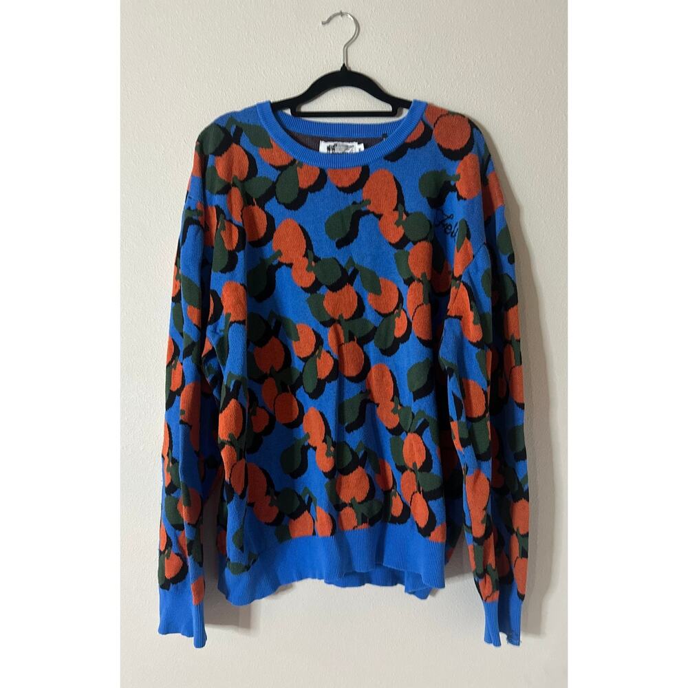 FELT Oranges Sweater in Blue Size XL